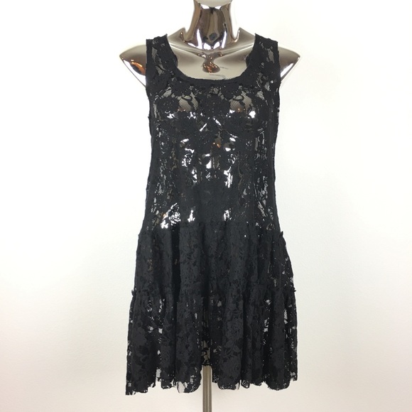 Free People Dresses & Skirts - Free People Black Lace Dress